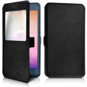 Karylax Etui S-View Universel S (Ref.Noir) pour Smartphone Logicom Le Wave 2