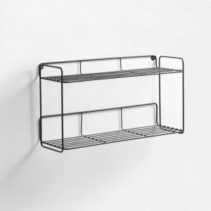 TFT Home Furniture - Étagère murale Kaori noire - 50.1x15.1x27.3 cm