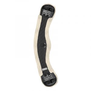 Waldhausen Sangle de dressage d'&eacute;quitation demi-lune courte avec tissu molletonn&eacute;