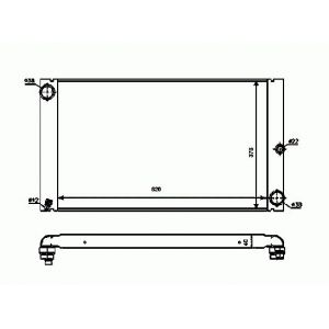 NRF Radiateur 53725 Radiateur De Refroidissement,Radiateur, refroidissement du moteur BMW,7 E65, E66, E67