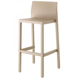 Scab Tabouret design en plastique taupe