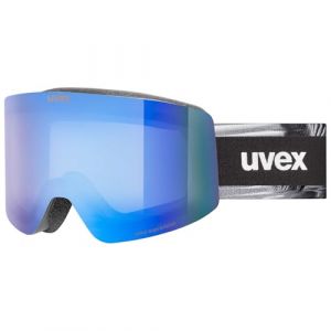 Uvex Provoqe FM - lunettes de ski pour adults - Cat&eacute;gorie de filtre 2 - anti-bu&eacute;e - black matt dl/blue-clear - one size