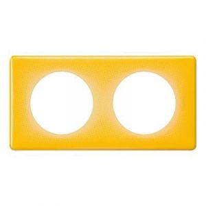 Image de Legrand CELIANE PLAQUE 2 POSTES TODAY JAUNE -