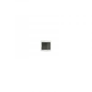 Kanlux Bouton Poussoir Encastrable Double LOGI Graphite