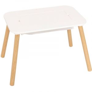Atmosphera Table d'appoint enfant Buldy blanc