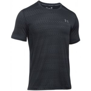 Image de Under Armour UA Raid Jacquard SS T T - Shirt Homme, Noir, FR : XL