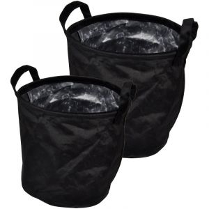 Image de Lot de 2 Panières Hautes "Velvet" 30cm Noir Prix