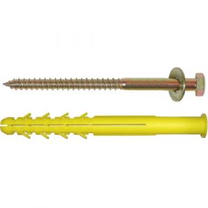 ING Fixations Cheville longue - mat&eacute;riaux pleins ou creux - avec tirefond - 16x300