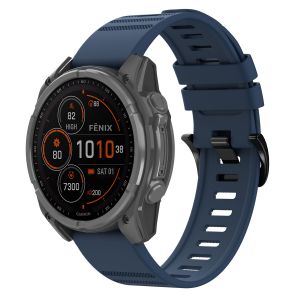 Imoshion QuickFit Bracelet en silicone Stripe Garmin Watch | Fixation 22 mm - Bleu Foncé