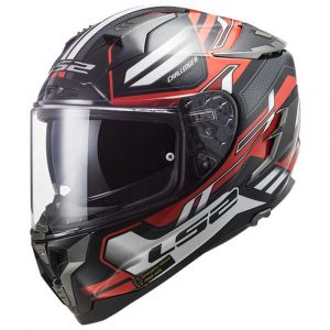 Ls2 Casque Int&eacute;gral Ff327 Challenger Spin XS Black / Red / White