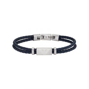 Image de Emporio Armani Bracelet EGS2995040 Cuir, Acier inoxydable