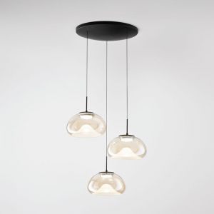 FABAS LUCE Brena Suspension LED à 3 sources lumineuses, ronde, 3755-47-365,