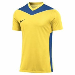 Nike M NK DF Prk Drb Iv JSY SS Haut &agrave; Manches Courtes, Jaune Tour/Bleu Roi/Noir, XS Homme