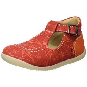 Kickers BONBEK-2, Chaussure Baby b&eacute;b&eacute; Gar&ccedil;on, Rouge (Orange Galactic), 21 EU