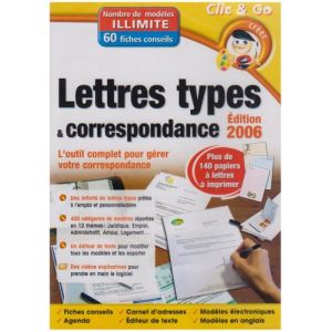 Lettres types et correspondance 2006 [Windows]