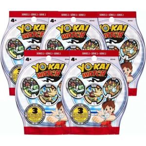 Image de Sachets de 3 médailles Yo-Kai Watch - x5