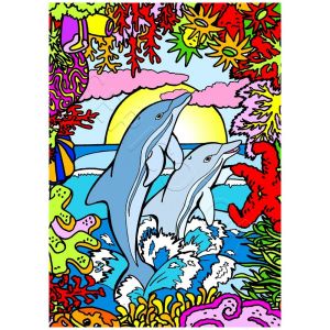 Tableau Velours Dauphin Leader Sericolor