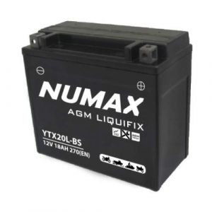 Image de Numax Batterie moto Premium AGM avec pack acide YTX20L-BS 12V 18Ah 270A