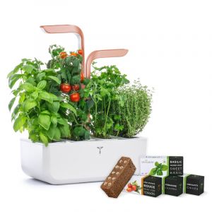 Veritable Potager d'int&eacute;rieur Autonome SMART White Copper