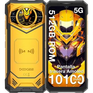 Doogee S200 X 2025 5G Telephone Portable Incassable 32GB+512GB/TF 2TB 10100mAh/33W 100MP+20MP Android 14 smartphone Incassable 6.72?+120Hz WiFi6/NFC, Orange