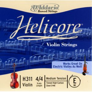 Image de D'Addario Helicore violon 4/4 corde de mi medium/acier plein