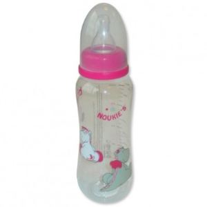 Image de Noukie's Biberon anti-coliques Victoria et Lucie 250 ml avec t&eacute;tine en silicone 3 vitesses