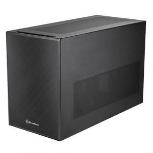 Silverstone Technology SUGO 17, Noir, Châssis Haut de Gamme en Forme de Cube avec Un hébergement Exceptionnel des Composants, SST-SG17B (Noir)