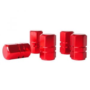 Image de Lot de 5 Bouchons de valve Al ini Rouge