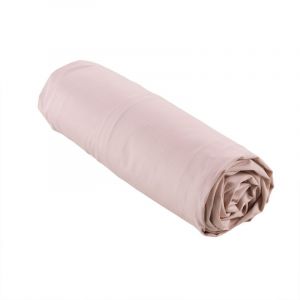 Drap Housse "Percaline" 180x200cm Rose Prix