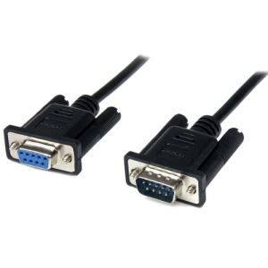 StarTech.com SCNM9FM1MBK - Câble Null Modem Croisé Série RS232 DB9 1 m