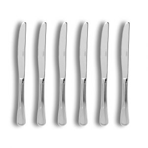 Ogo Living Lot de 6 couteaux de table en acier inoxydable, filla