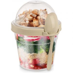 Orion Yoghurt container with lid bowl for cereal and spoon 883