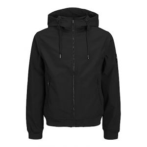 Jack & Jones Bestseller A/S Jjebasic Softshell Hood Noos Veste, Noir, S Homme