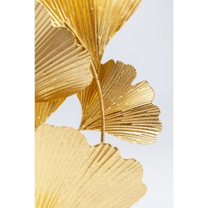 Kare Design Lampe feuilles de ginkgo dorées et noir