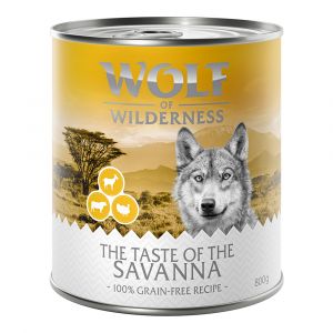 Image de Wolf of Wilderness The Taste Of Adulte 6 x 800 g - The Taste Of The Savanna