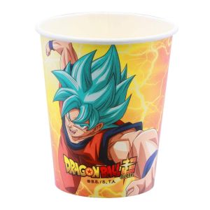 Chaks 8 gobelets en carton Dragon Ball Z - Couleur Jaune