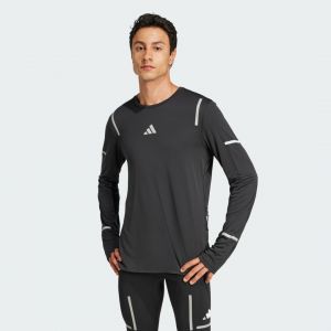 Adidas Ultimate High Visibility Maillot De Course Hommes - Noir, Taille XL