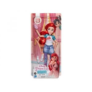 Ariel la petite sirene avec tenue et accessoires - poupee mannequin 30 cm - set pour disney princesse + 1 carte - fille