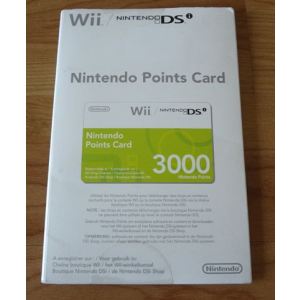 Nintendo Carte à points (3000 points) pour Wii et DSi