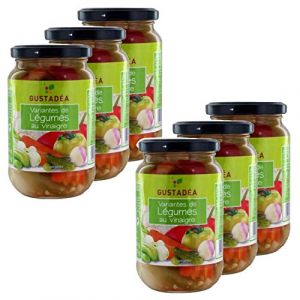 Lot 6x Variante de légumes au vinaigre - Gustadéa - pot 340g