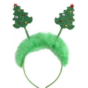 Widmann Serre-tête sapins de Noël vert avec fourrure Noël TAILLE UNIQUE