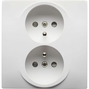 Debflex Double Prise De Courant 2P+T 1 Poste Blanc
