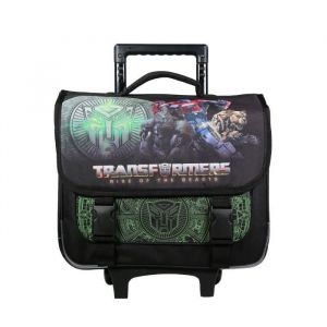BAGTROTTER Cartable à roulettes 38 cm Transformers Noir