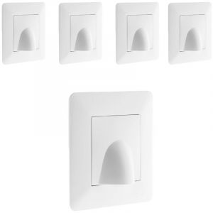Zenitech Lot de 5 plaques de sortie de c&acirc;ble Artezo 86x86mm