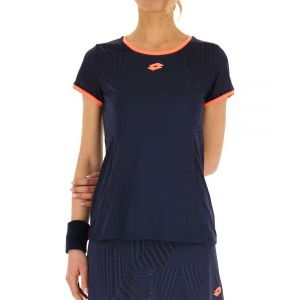 Lotto Superrapida V T-shirt Femmes - Bleu Foncé