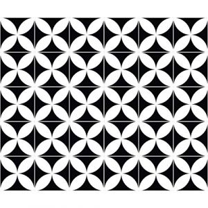 Ambiance Sticker Muraux Carrelages Adhésif pour Cuisine et Salle de Bain Carreaux de Ciment Azulejos Benigno - 30 Stickers de 10 x 10 cm