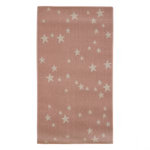 Tapis rectangulaire enfant beige