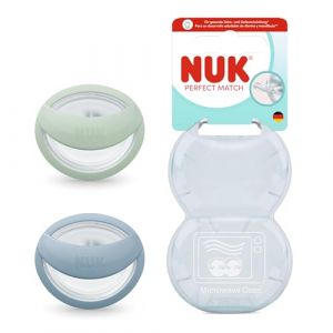 Nuk Perfect Match &ndash; Lot de 2 sucettes physiologiques 0&ndash;6 mois
