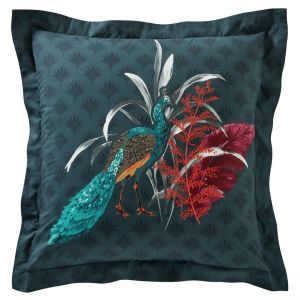 Taie d'oreiller volant double face coton imprimé DR. MAGNIFIQUE multicolore