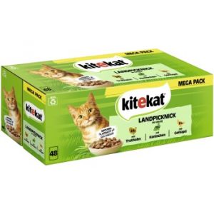 Image de Kitekat Mégapack 48 x 85 g - recettes de campagne